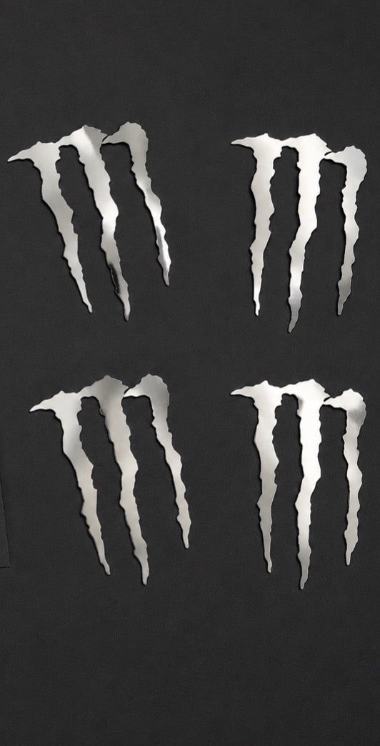 Chrome monster sticker